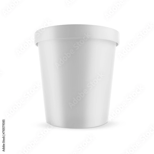 Obraz Ice Cream Cup on white background