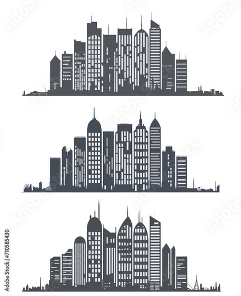 Obraz silhouette. vector design building