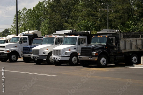 Fototapeta śmieciarka