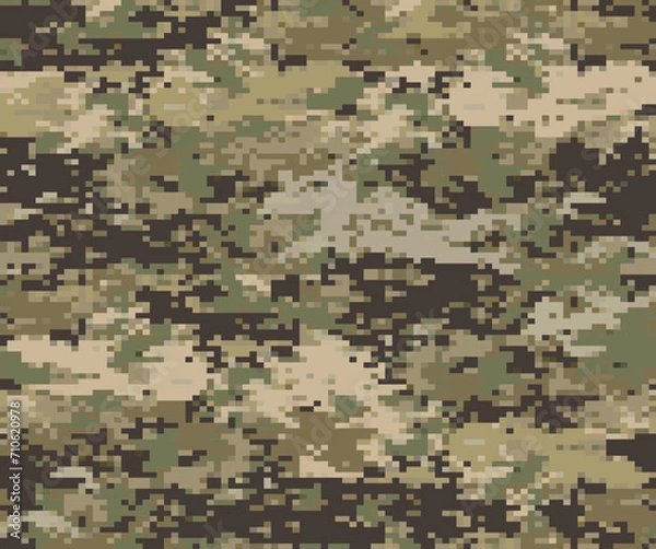 Obraz seamless camouflage pattern for army uniform
