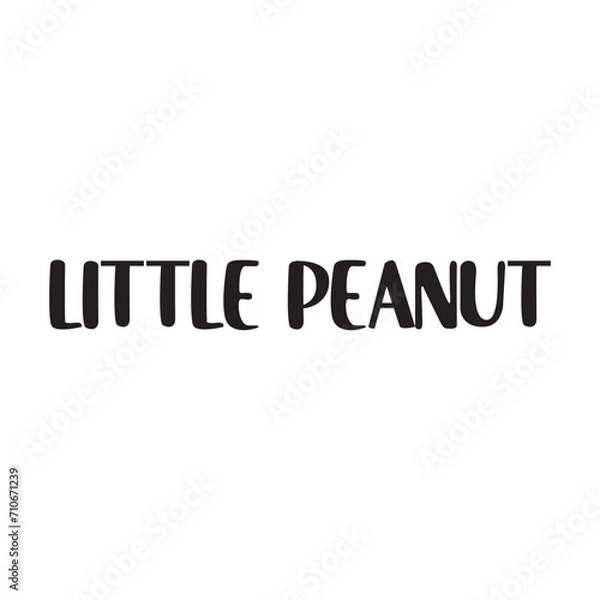Obraz Little Peanut Lettering Quotes. Vector Illustration