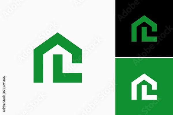 Obraz L home vector logo premium 