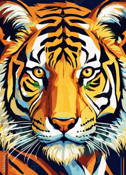 Obraz Pop art style tigre portrait