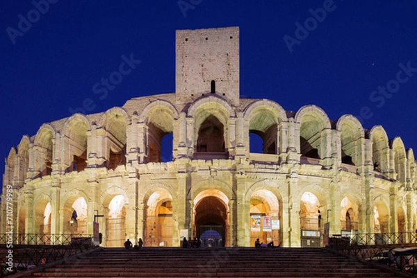 Fototapeta Arles amphitheatre at night