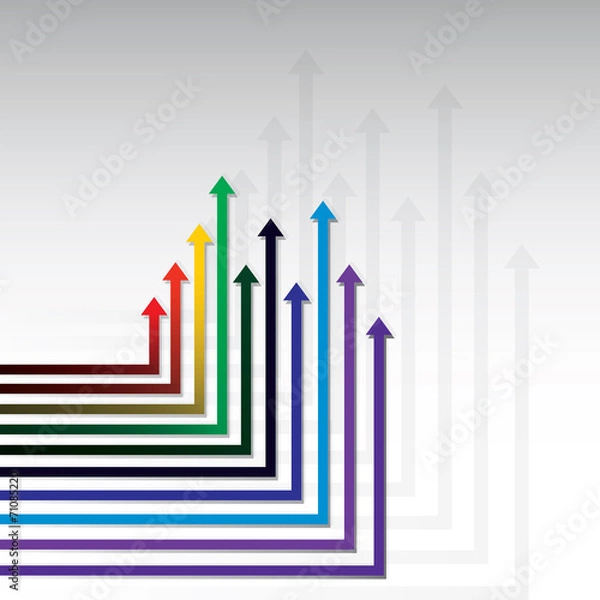 Fototapeta Abstract Background: Arrows