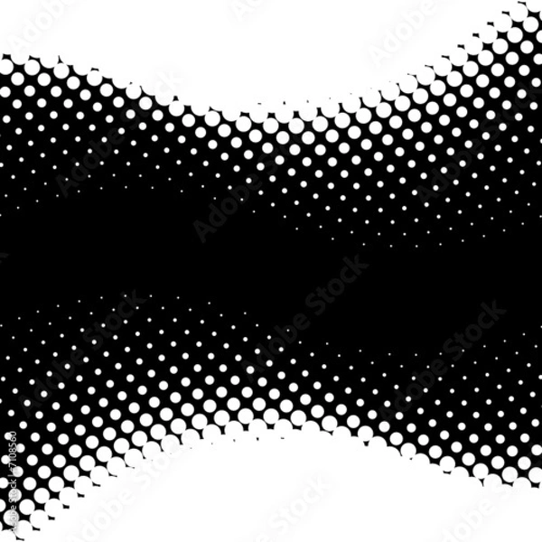 Fototapeta Vector halftone background with the space for text.