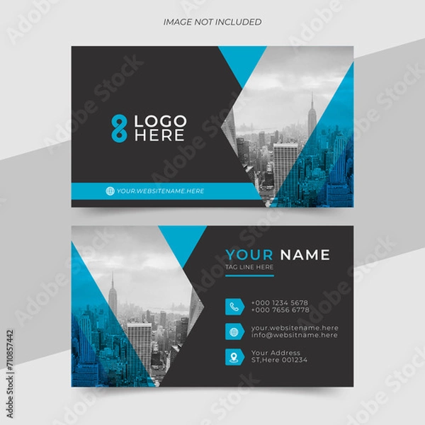 Fototapeta Corporate Identity Card Template Design