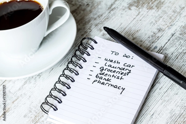 Fototapeta To do list