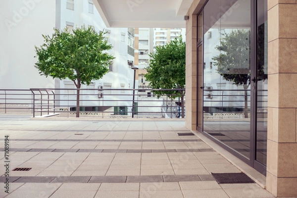 Obraz Exterior of a small modern office building