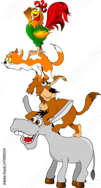 Obraz pyramid of animals