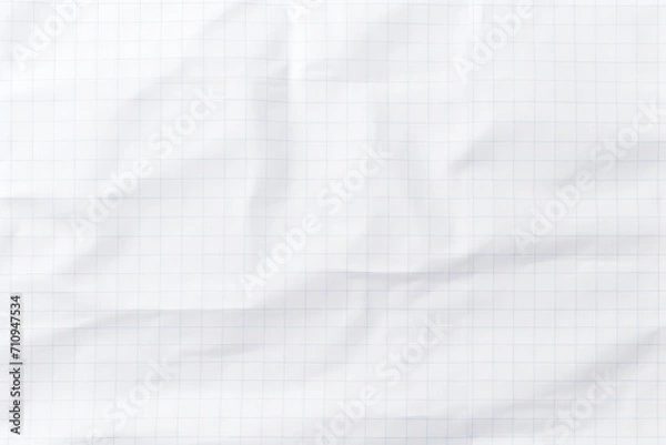 Fototapeta texture checkered sheet of white paper background.