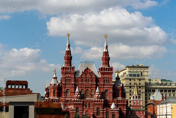 Fototapeta View of the State Historical Museum from the Red Square.