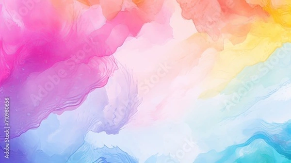 Fototapeta The background for the holi festival can be painted with watercolor paint