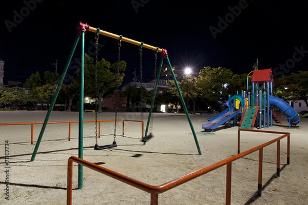 Fototapeta 夜の公園