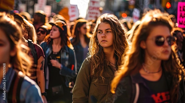 Obraz Witness the fervent efforts for gender equality portrayed in these striking photos of actions and