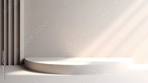 Fototapeta Podium, booth, stage, product background for product display, blank display