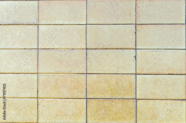 Obraz old square tiled floor texture background