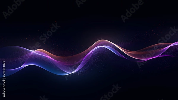 Fototapeta Abstract line art background, technological background