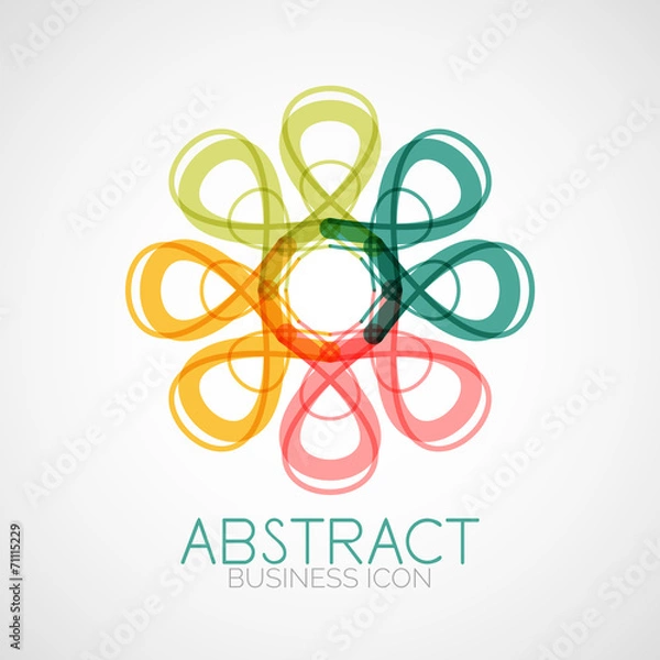 Fototapeta Symmetric abstract geometric shape
