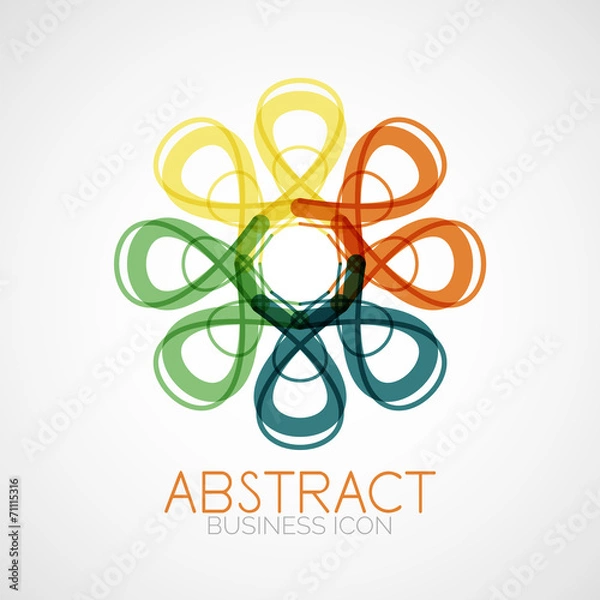 Fototapeta Symmetric abstract geometric shape