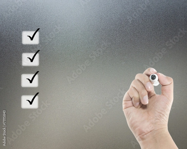 Obraz check list concept
