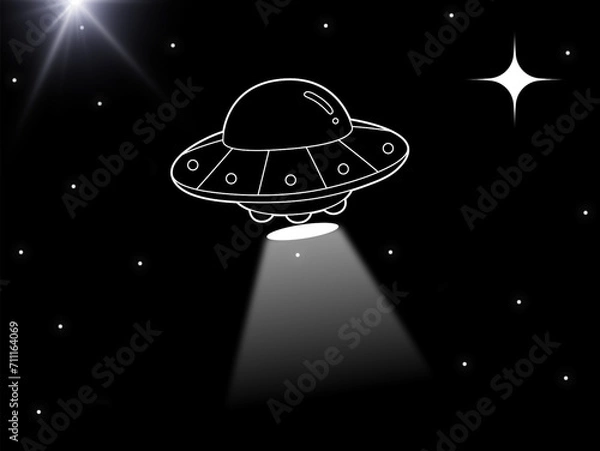 Obraz ufo in the night