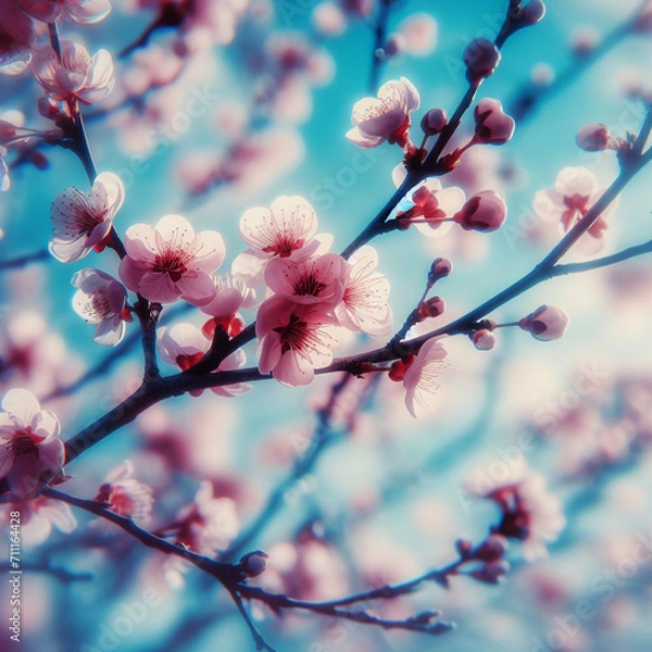 Obraz pink cherry blossom