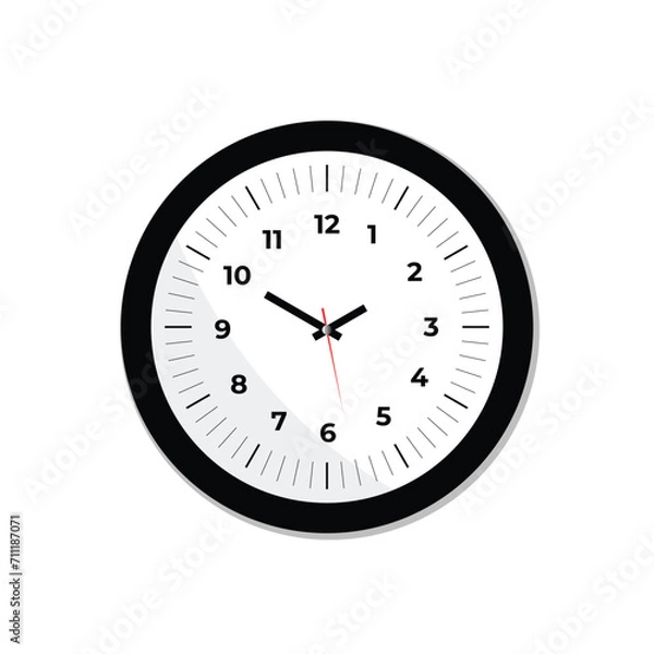 Fototapeta clock vector art design template