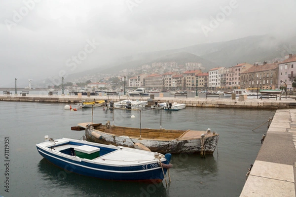 Obraz Quai de Senj sous la pluie