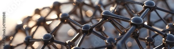 Obraz scientific structures - science, geometry, physics, particles, space, nature, abstract