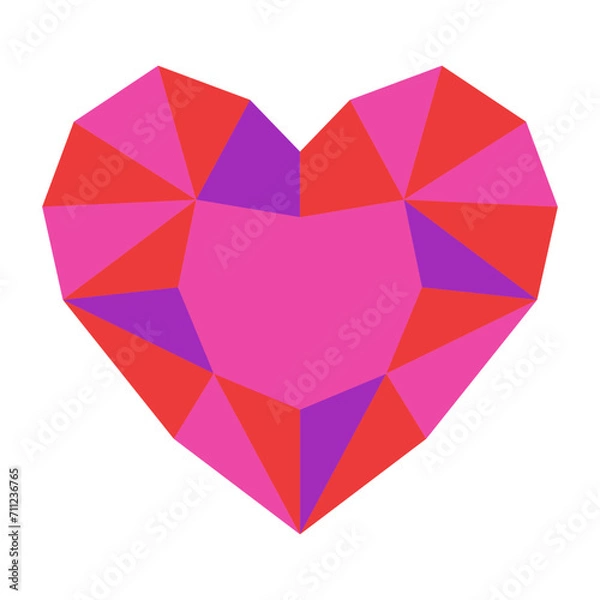 Fototapeta 宝石を表すカラースタイルのアイコン