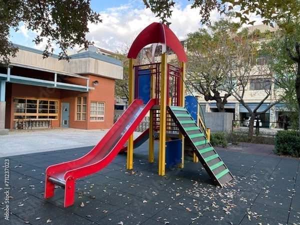 Obraz 公園の遊具/滑り台