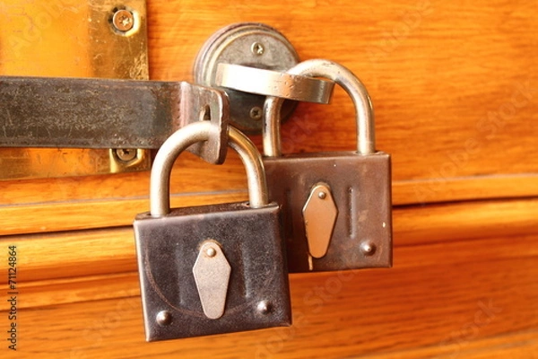 Obraz металлические замки