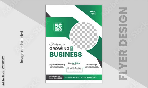 Obraz Unique corporate flyer design