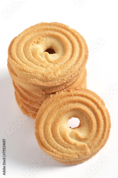 Fototapeta Stack of shortbread cookies