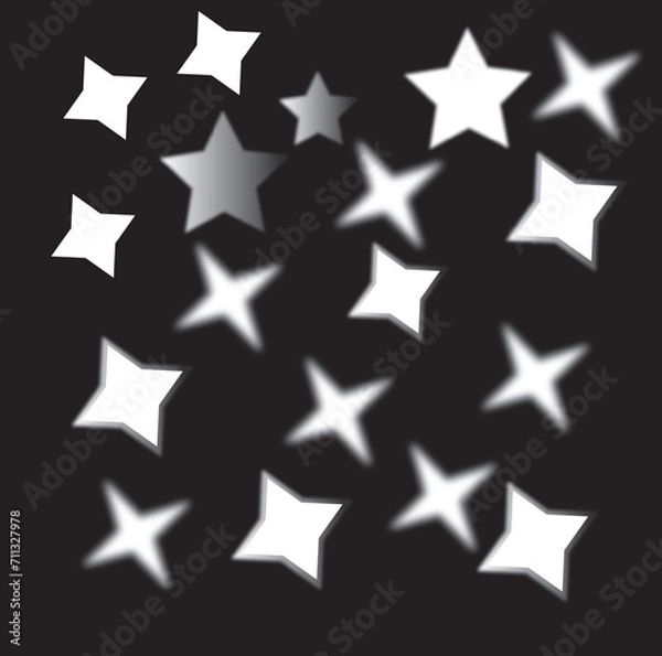 Obraz Star pattern with a black background for your high-definition design