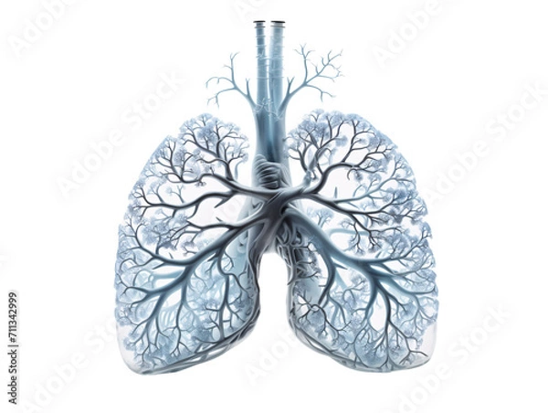 Obraz human lung isolated