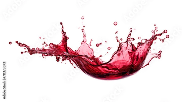 Fototapeta red wine splash