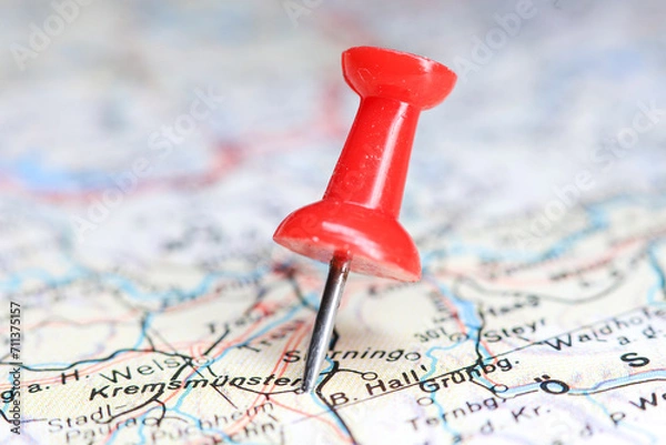 Obraz Kremsmunster, Austria pin on map