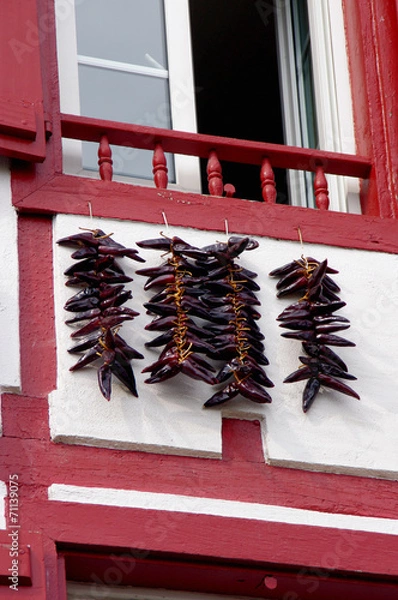 Fototapeta Espelette, Pays basque