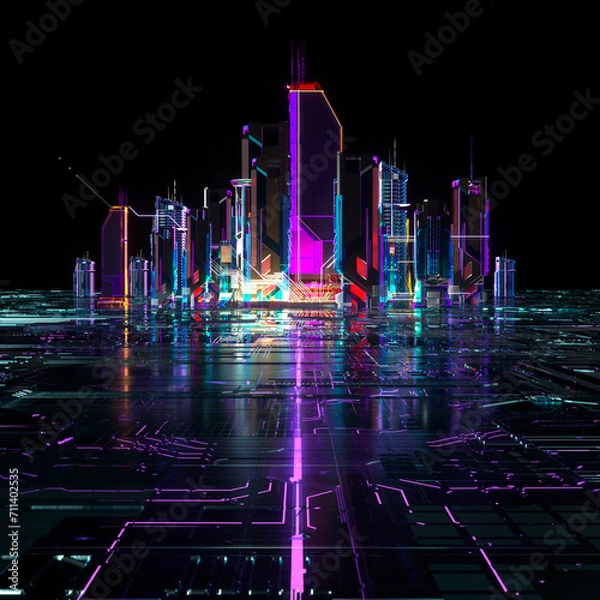 Obraz Futuristic City
