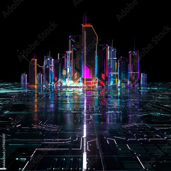 Obraz Futuristic City
