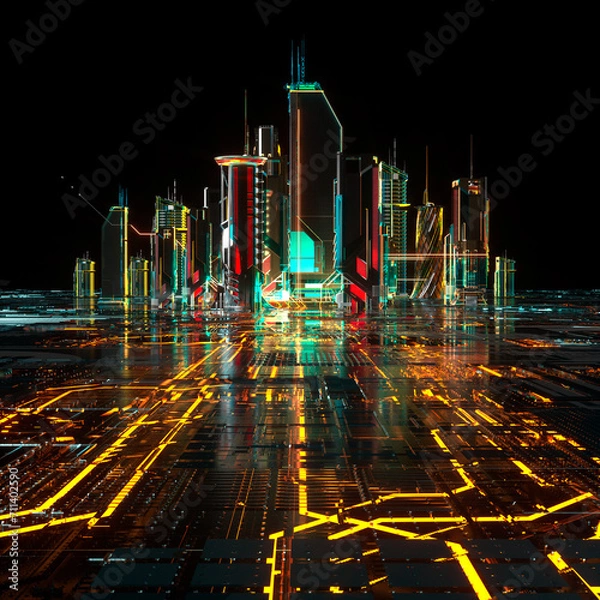 Obraz Futuristic City
