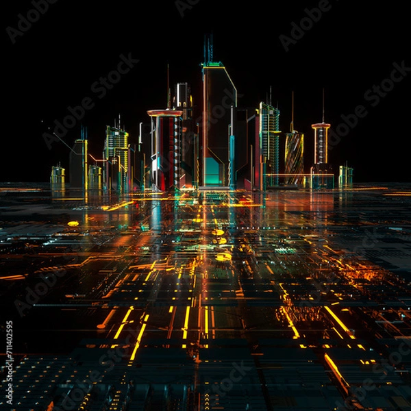 Obraz Futuristic City
