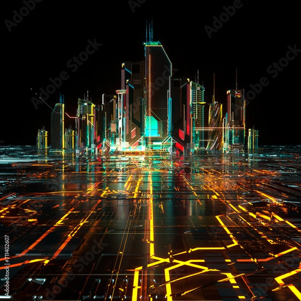 Obraz Futuristic City
