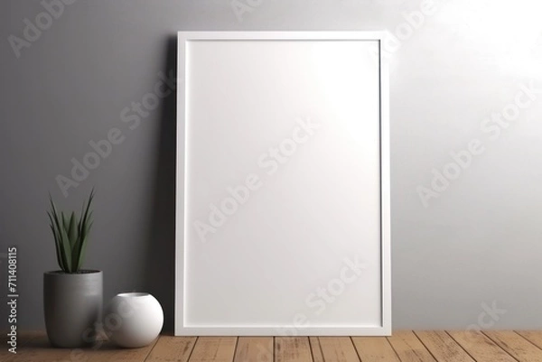 Obraz blank frame close up + background 