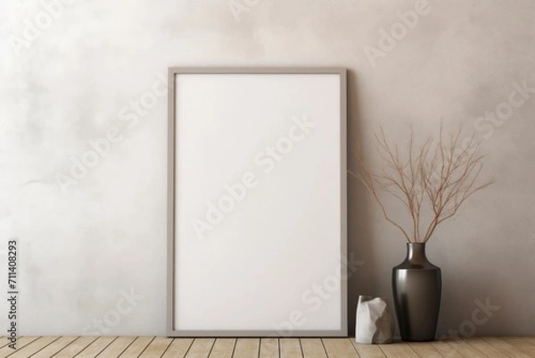 Obraz blank frame close up + background 