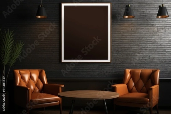 Obraz blank frame close up + background 