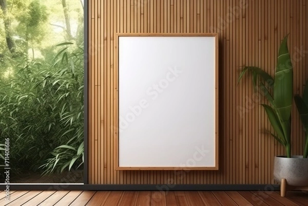 Obraz blank frame close up + background 