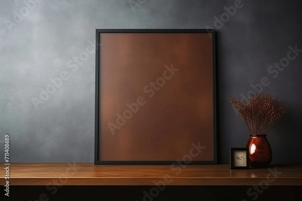 Obraz blank frame close up + background 